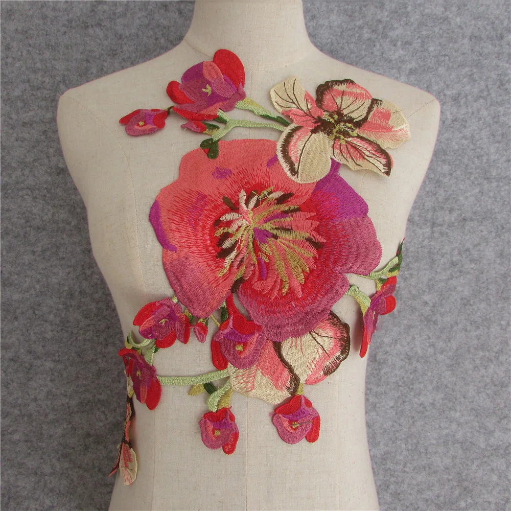

fashion style 1pcs Fabric Flower Lace Sewing Applique Lace Collar Neckline Collar Applique Diy Craft Neckline Sewing Accessories