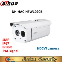 Dahua 1MP 720 P DH-HAC-HFW1020B HDCVI Камера Водонепроницаемый IP67 ИК 50 М Пуля Камера видеонаблюдения Камера HFW1020B