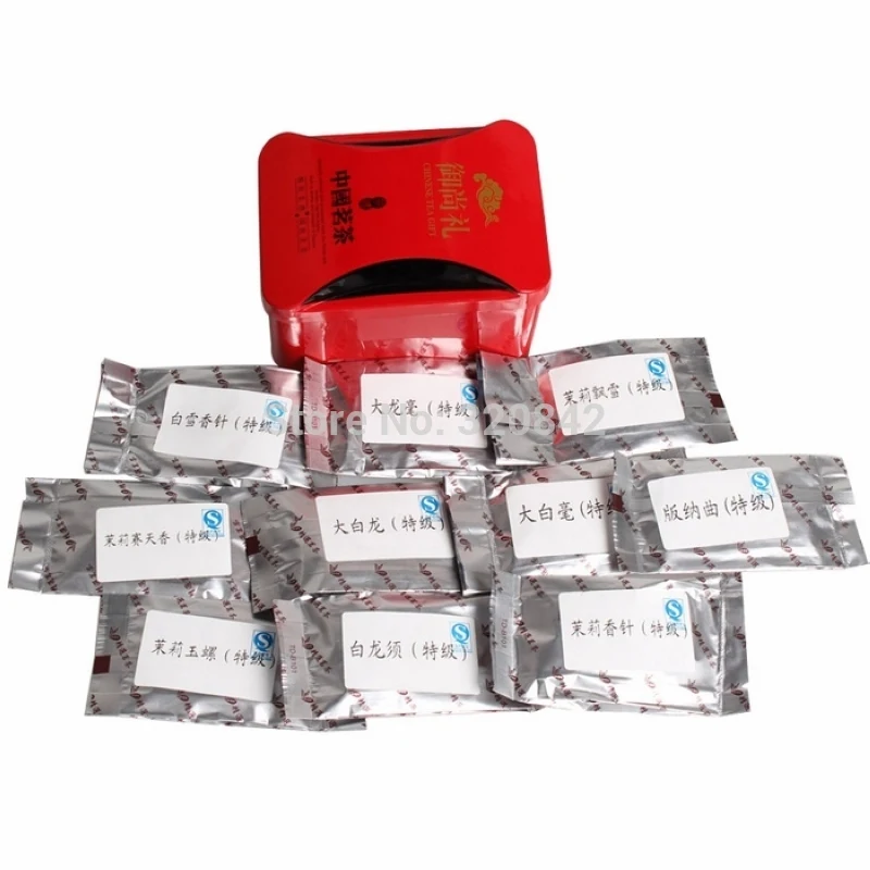 10 flavors combinations premium new green tea jasmine flower tea green organic jasmine flower green tea
