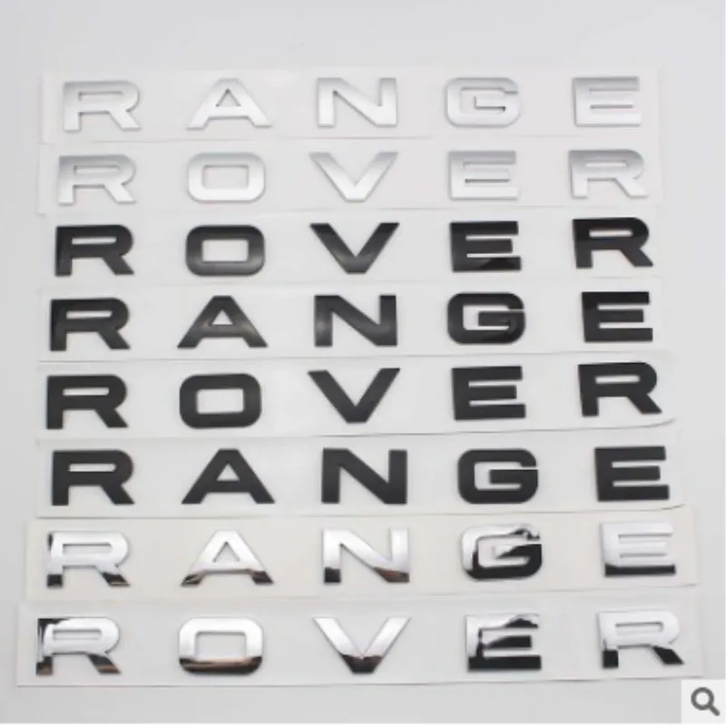 

High Quality Car Styling Front Or Back RANGE ROVER Letters Logo Sticker For Land Rover Range Rover Badge Emblem Auto Accessories
