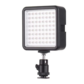 

Wy-64 Ultra Bright Mini Led Video Light 8W Dimmable 5600K High Power Panel Camcorder Video Lamp with Shoe Mount Adapter for Ca