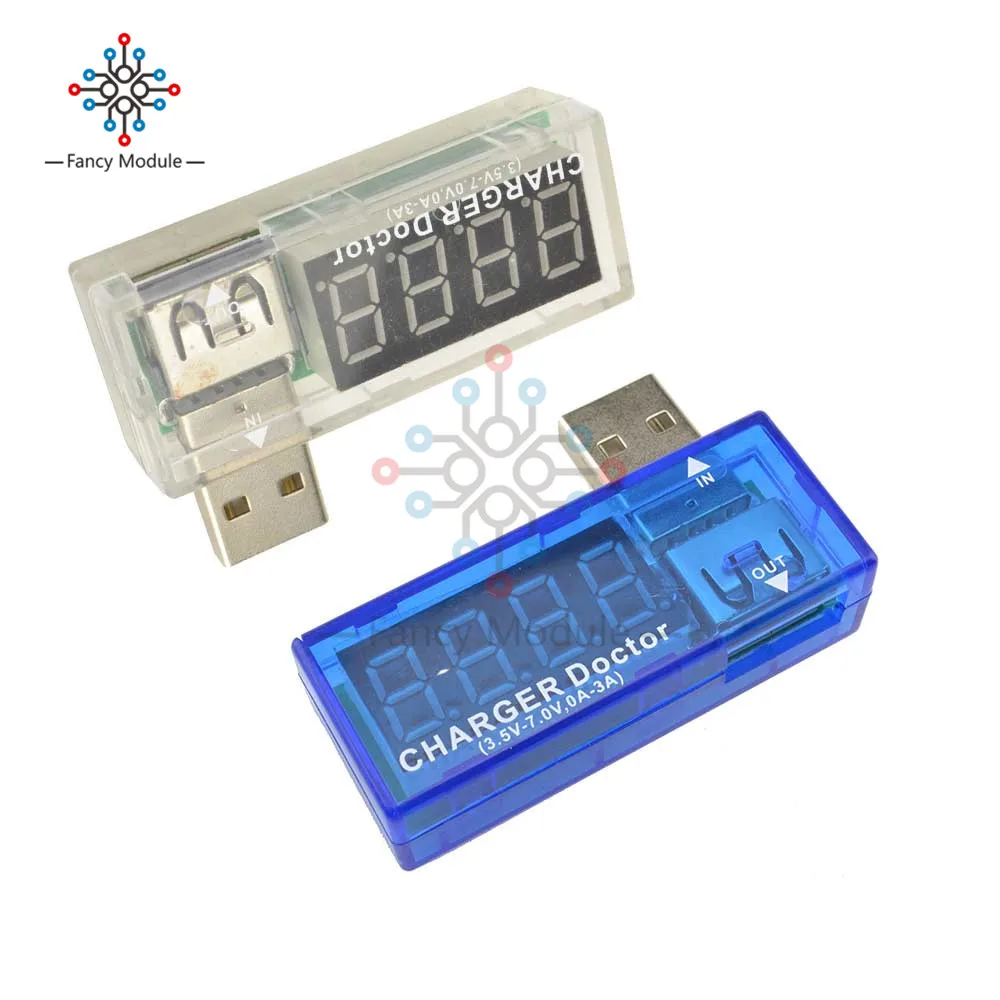 Цифровой USB вольтметр амперметр diymore измеритель напряжения емкости батареи