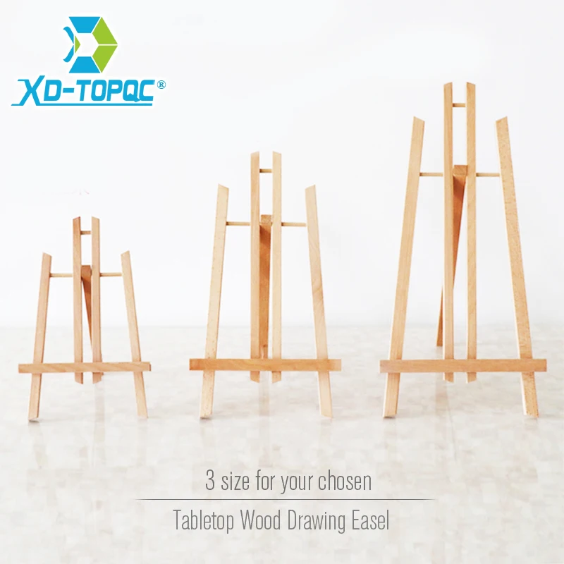Xindi Pine Wood Easel 3 Sizes Tabletop Drawing Artist Wooden Fold