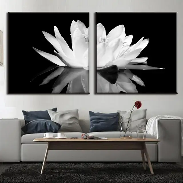 White Lotus Oil Painting White Lotus Oil Painting