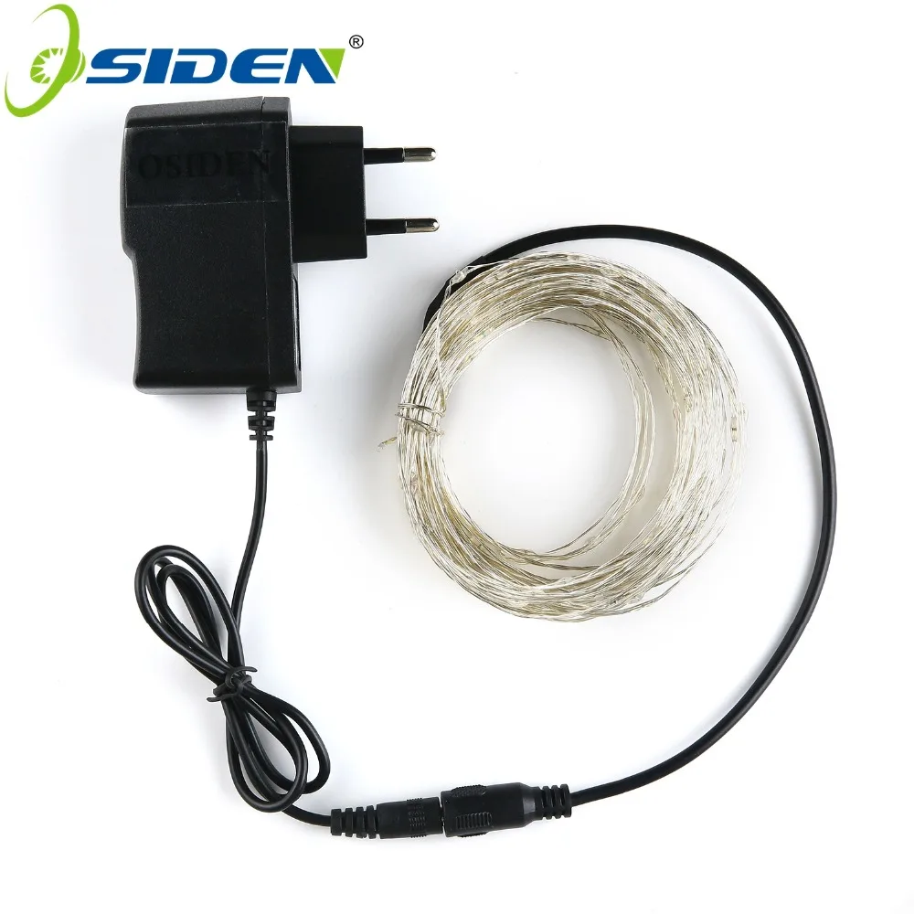 

OSIDEN LED String Lights,33ft 100 LEDs Starry Decorative Lights for Bedroom,Wedding,Patio,Gate,Party12V Power Adapter,Warm White
