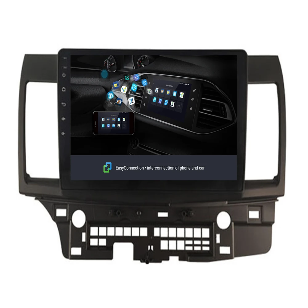 Flash Deal 2Din Android 9.1 10.2" Touchscreen GPS Car Radio Audio Stereo Multimedia Player For 2008 2009-2015 Mitsubishi Lancer-ex 3