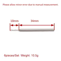 סגסוגת כרסום 6pcs טונגסטן סגסוגת פלדה זית אמבר חריטה מקדחה סכין End Mill נגרות נתב Bit עץ כרסום קאטר כלי ZuanZ (3)