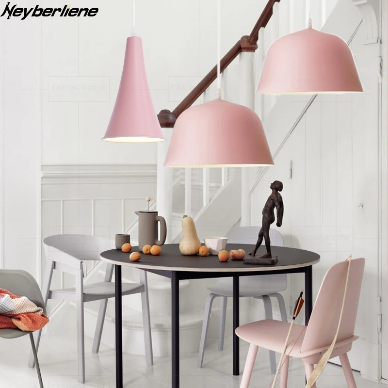 Goedkoop Moderne Hanglampen LED Hanger Lampen Kleurrijke 220 v Opknoping Lamp Voor Home Decoratie Woonkamer Keuken Slaapkamer Restaurant
