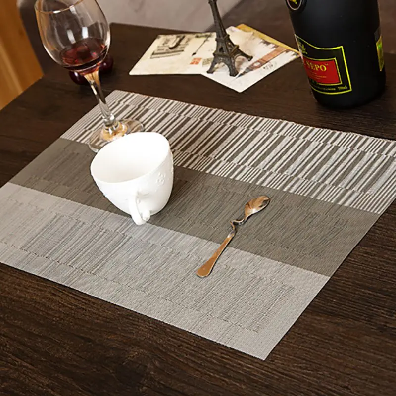 4Pcs Retro Adiabatic Placemat Mat Heat Stain Protector Dining Table Mat