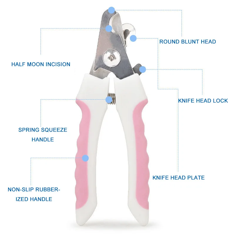 Jcpal 1 шт. ножницы для ногтей для домашних животных из нержавеющей стали маленькие ПЭТ книпсеры для собак с серпом бытовой лак для собачьих когтей инструмент для очистки