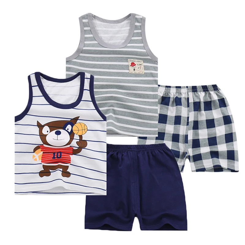 Buy 12M 5T Baby Boys Clothes Two Piece Set Vest Suits