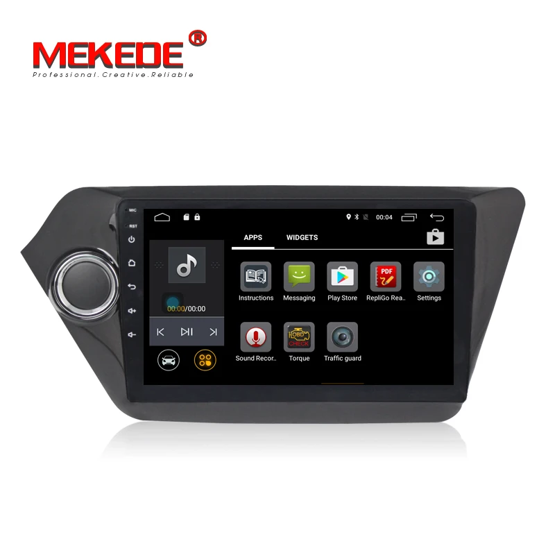 Top Quad Core 9 inch Android 7.1  Car GPS Navigation for Kia RIO K2 2010 2011 2012 2013 2014 2015 Radio Cassette Player WIFI 4G DVR 3