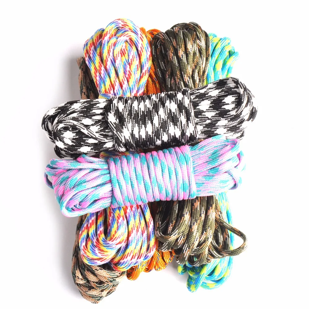 جودة عالية Paracord في 550 المظلة الحبل الحبل حبل مل المواصفات النوع الثالث 7 حامل تسلق التخييم بقاء حبل
