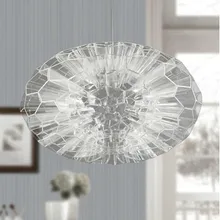 Заказная Новинка короткий современный акриловый подвесной светильник для отеля