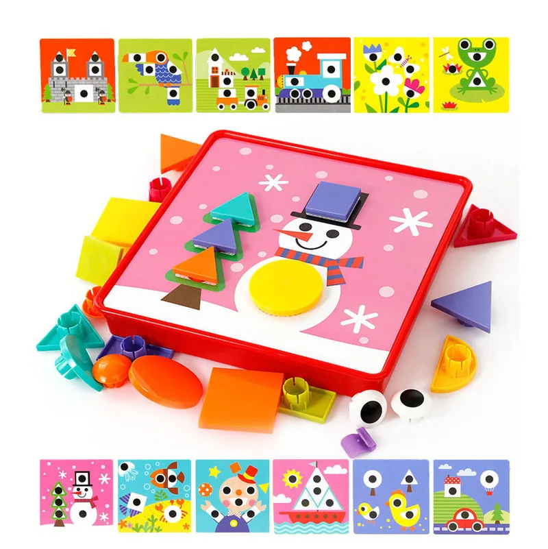 

Children's Intelligence Toy Puzzle 1-2-3 Years Old Baby Mushroom Nail Combination Fight Board Toy Children's Gift
