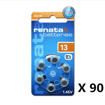 

15pack(90PCS) 100% Original RENATA A13 13A ZA13 13 PR48 1.45V Advanced Hearing Aid Batteries CIC Ear Care Button Cell Battery