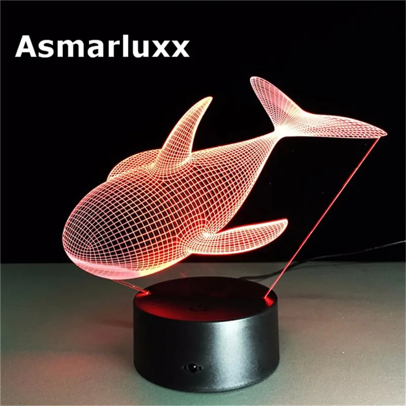 Asmarluxx whale 3d led lamp001