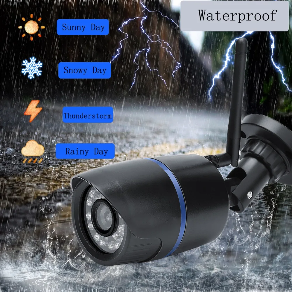 Наружная беспроводная Wi Fi камера 1080P 720P Домашняя безопасность IP Bullet ONVIF P2P CCTV в