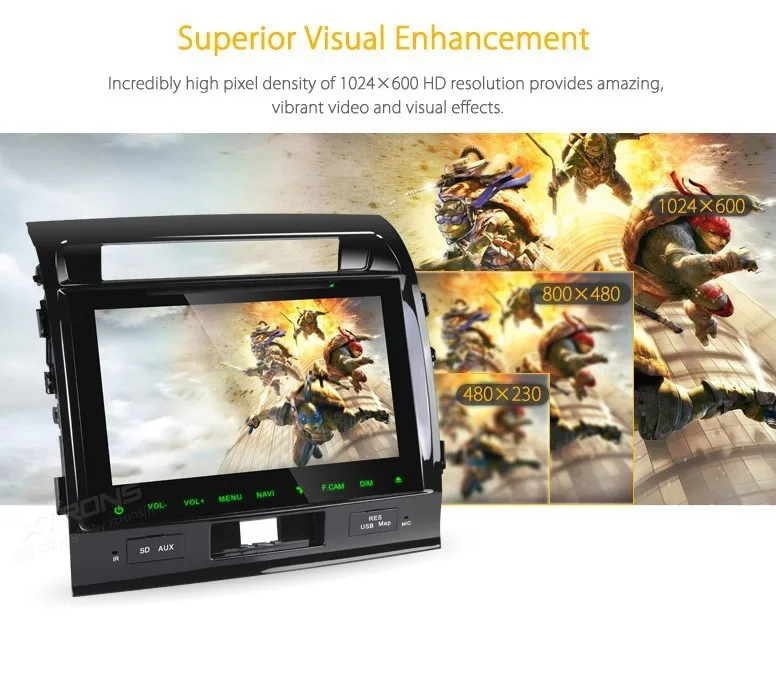 Excellent 9" HD Digital Capacitive Multi-Touch Screen Car DVD playerfor Toyota Land Cruiser 2008/2009/2010/2011/2012/2013/2014 Dynamic UI 9