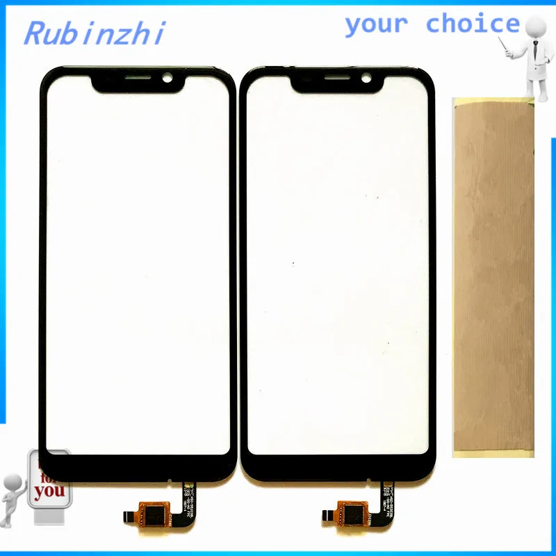 

RUBINZHI Moible Phone Sensor Touchscreen For Blackview A30 Touch Screen Digitizer Front Glass Lens Panel Sensor With Tape