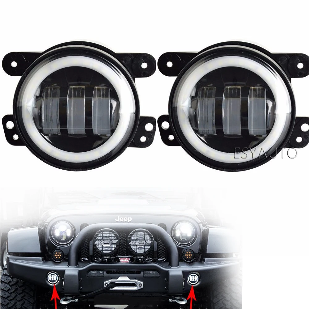 

On sale ! 2PCS 4 Inch 30W LED Fog Light High Power LED Chip Lamp Auto DRL Lighting Led For Jeep Wrangler JK 07~14