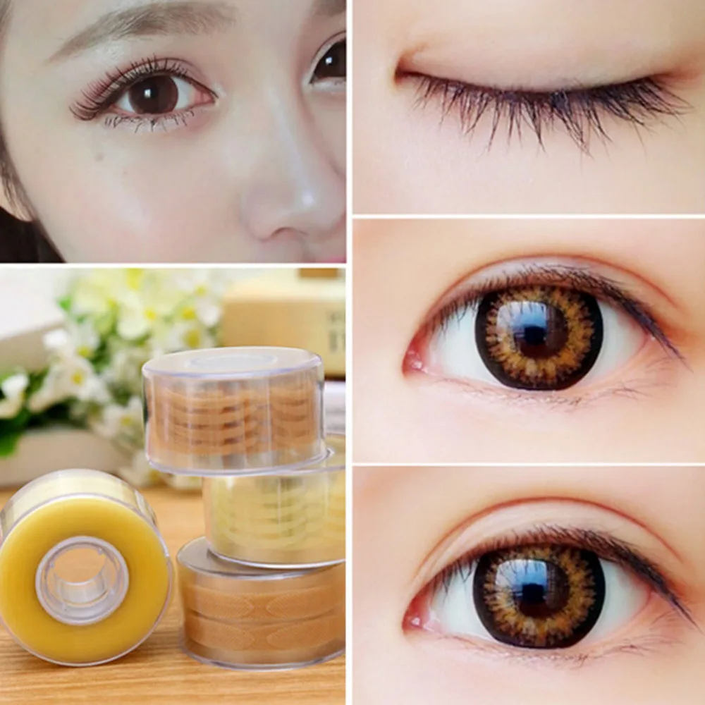 4 Styles Makeup Tool Invisible Eyelid Stiker Lace Eye Lift Strips Double Eyelid Tape Adhesive Stickers  600pcs=300 Pair