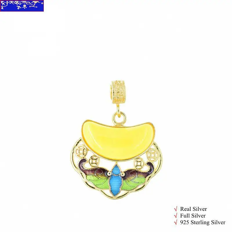 

Natural Gemstone Jewelry 925 Sterling Silver Pendants Women Natural Yellow Chalcedony Jade Stone Gems Gold Loviw Larimar #pq014