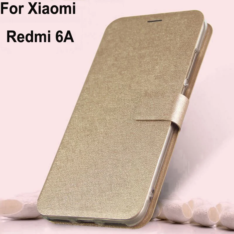 Чехлы для Xiaomi Redmi 6A чехол из искусственной кожи с силлоном Redmi6a флип-чехол