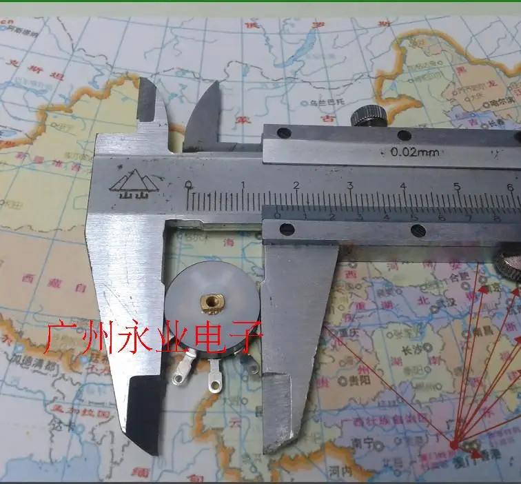 Оригинальный Новый потенциометр 100% B503 B50K RV16MM с переключателем радио усилитель