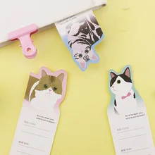 30 шт./упак. cat формы творческий милый небольшой свежий мультфильм студентов с пара мультфильм личность животных закладки