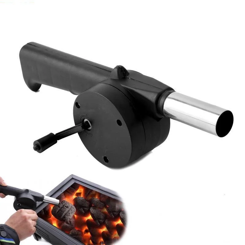 NEW Small Manual Blower BBQ Hand Manually Fan Air Blower For Barbecue Fire Picnic Household Items