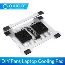 ORICO 15 дюймов охлаждающая подставка для ноутбука ноутбук компьютер кронштейн радиатора пластина с двойные вентиляторы для Apple ноутбук охлаждающая подставка под ноутбук