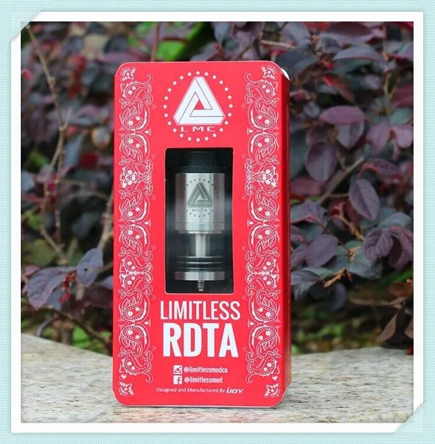 100 original IJOY Limitless RDTA a rebuildable genesis style tank 4ml juice capacity adjustable air flow