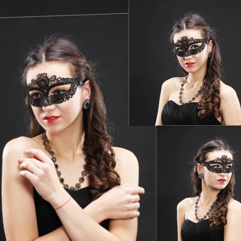 1 шт., сексуальная черная кружевная маска с вырезом, черная классная Цветочная маска для глаз для маскарада, вечерние маскарадные маски, маскарадный костюм, вечерние костюмы на Хэллоуин