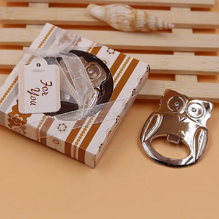 20PCS/LOT Owl Wine Bottle Opener Wedding Favor