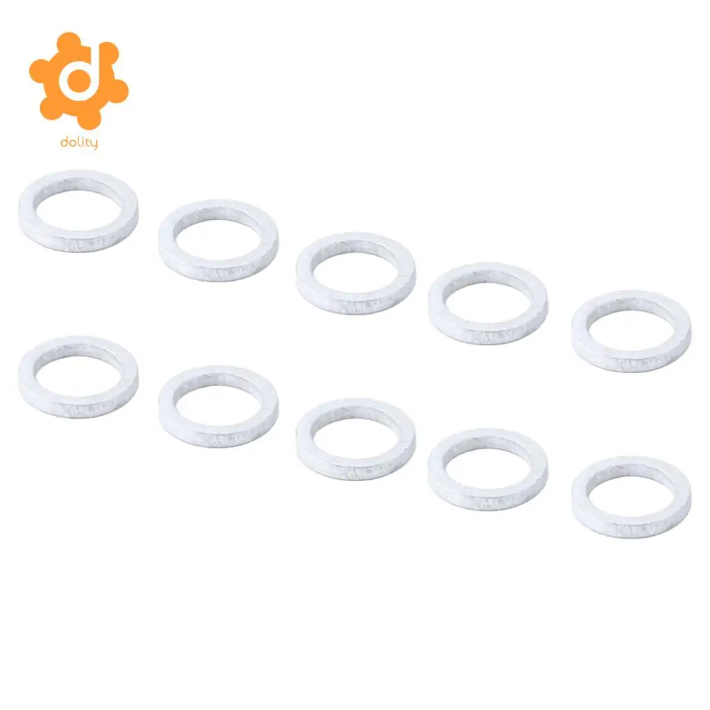 dolity Pack of 10pcs Bike Chainwheel Screw Chainring Washer Gasket Bicycle Dual to Single Chain Wrench Spacer 2mm Thick