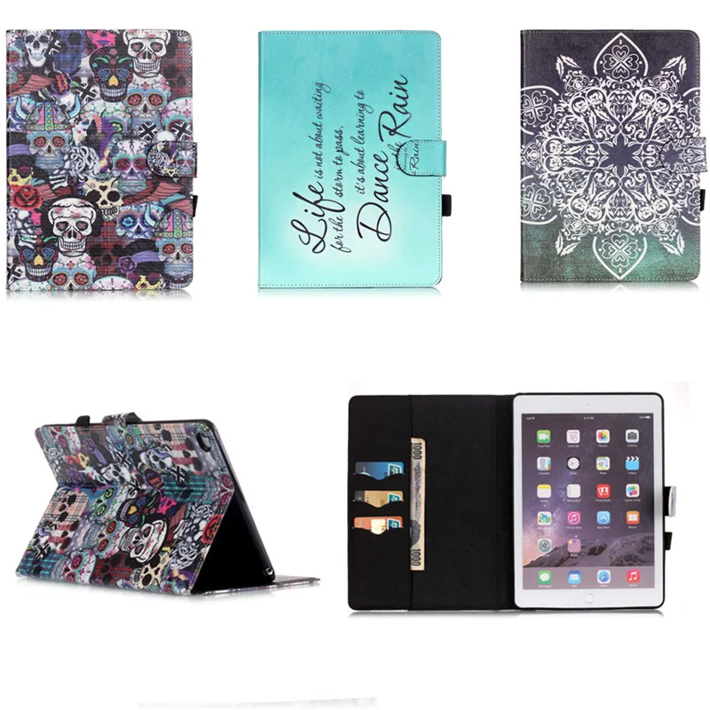 

YH Beautiful Fashional New Style Cover For Ipad Air 2 / Ipad 6 PU Case for Ipad air2 With Stand PU Leather With TPU Back Shell