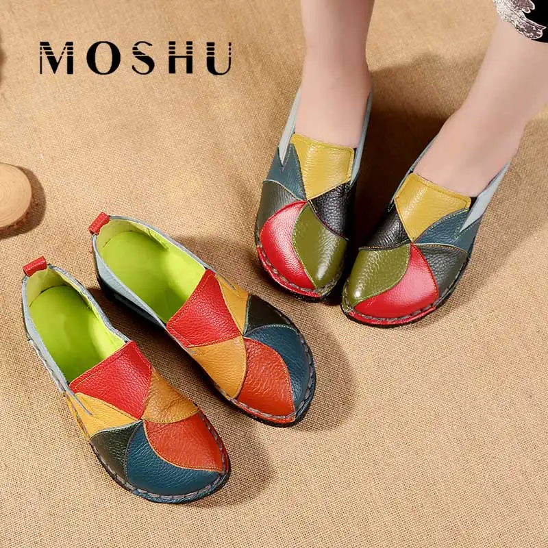 

Designer Ballet Flats Women Genuine Leather Shoes Moccasins Women Loafers Slip On Casual Shoes Ballerina Shoes Zapatillas Mujer
