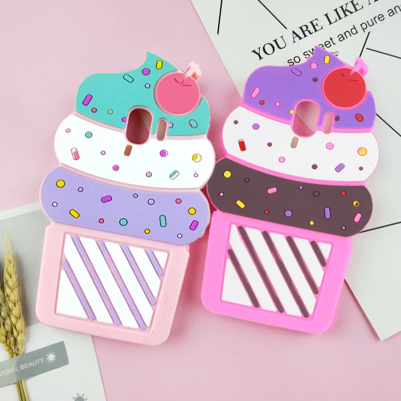 

3D Ice Cream Soft Cover For Samsung Galaxy J1 mini J1 Ace J2 Prime J2 Pro 2018 J3 2016 J5 J7 2017 J7prime Coffee Cup Cases
