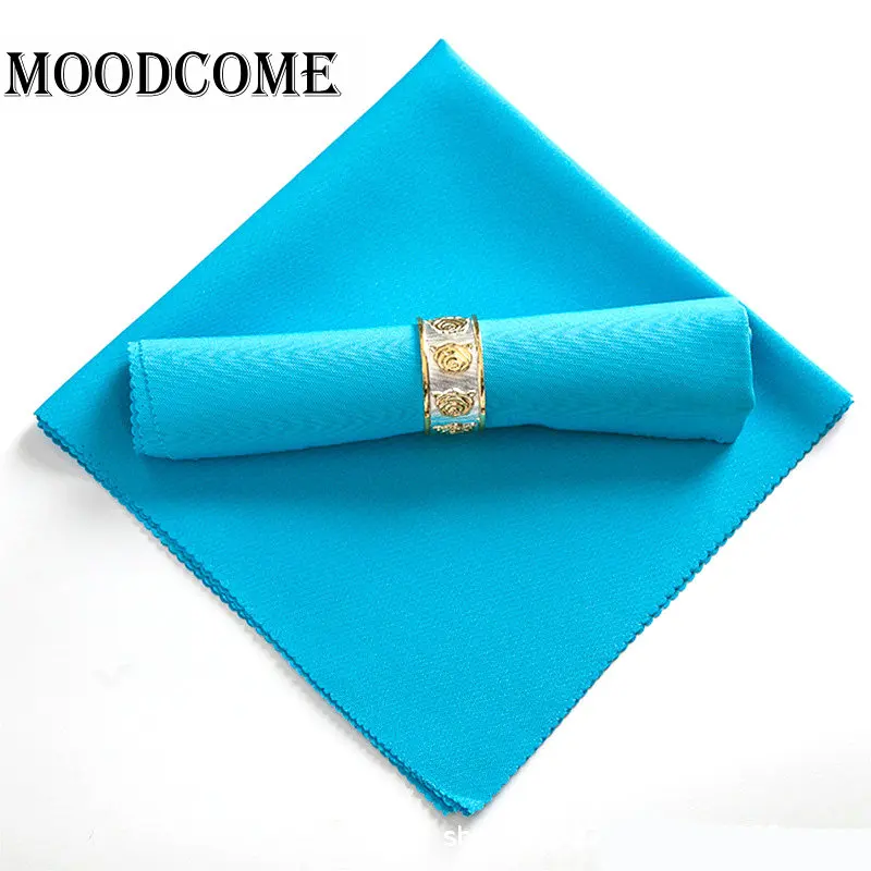 10pcs/lot personalized napkins fabric wholesale wedding decor table napkins servietten de table