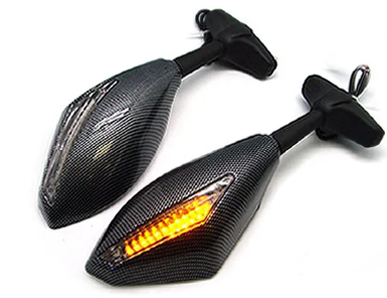 

Brand new Clear Smoke swing freely modified mirror LED Turn signals intergrated mirrors For Triumph Daytona 600/650 (2003-2005)