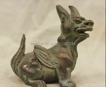 

Chinese China Folk Culture Handmade Copper Bronze Statue Brave troops Sculpture