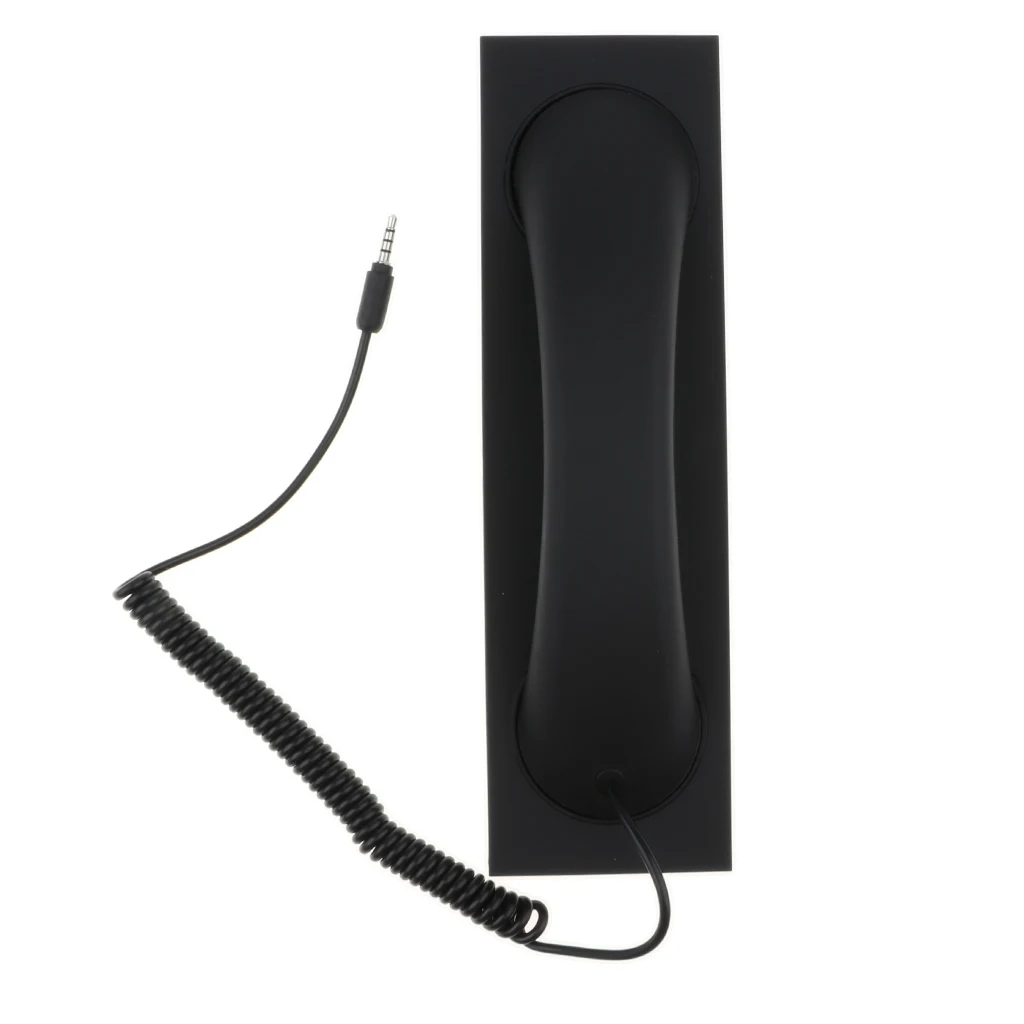 Retro Telephone Handset , 3.5mm Radiation Proof Cell Phone Telephone Receiver and Handset Holder for iPhone 5 6 Sansung Galaxy