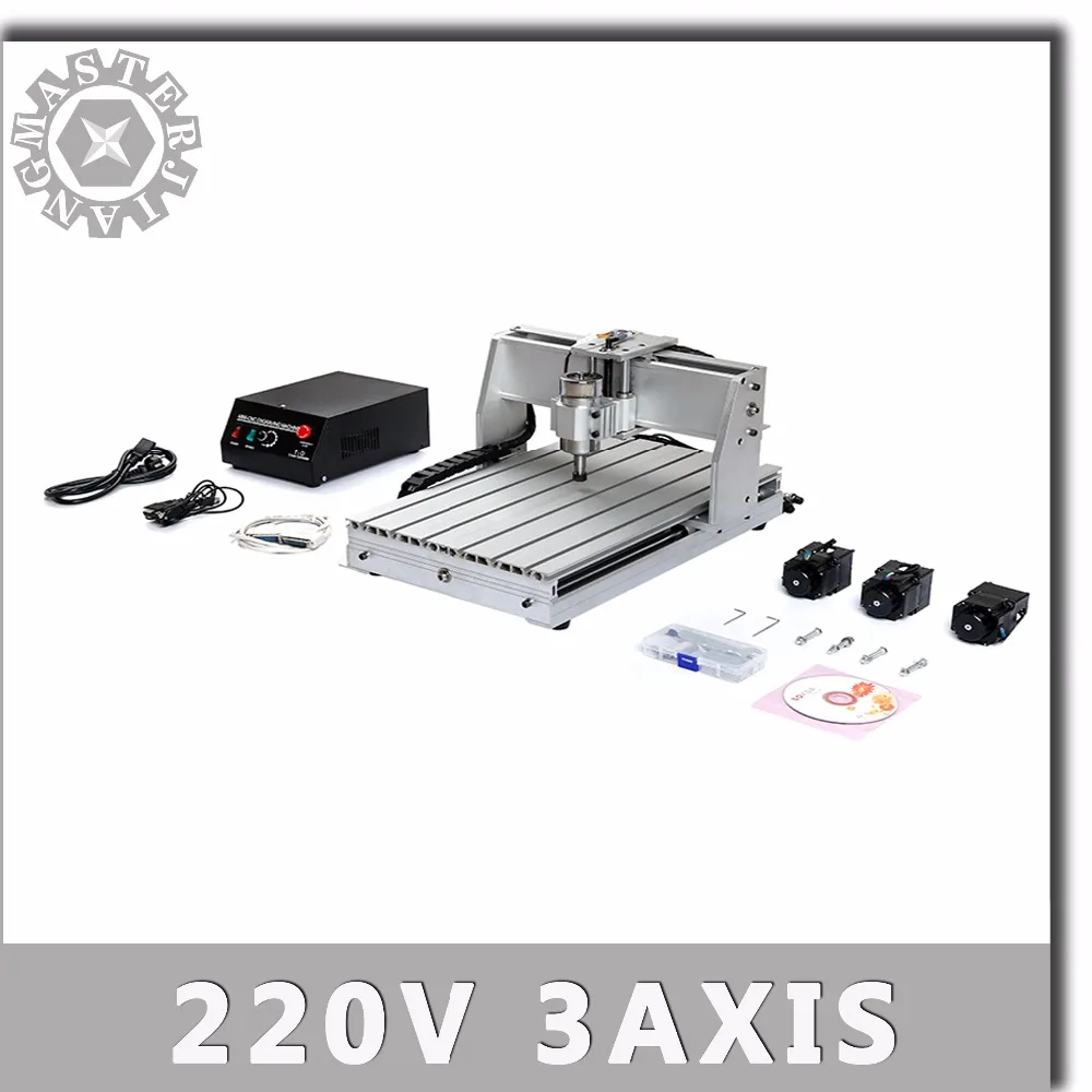 Мини станок с ЧПУ 220 В 300 Вт MACH3 Control 3040T рабочая зона 290x380x60 мм 3 осевой Pcb 3040