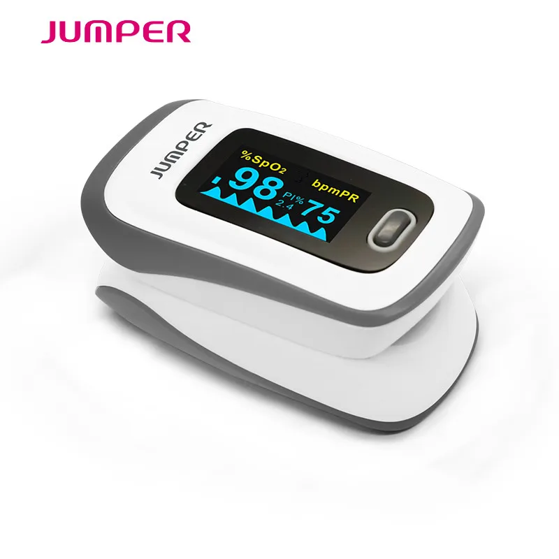 

Jumper 2018 New Design Fingertip Pulse Oximeter Rate Portable Blood Pressure Health Care CE FDA OLED Oxygen Saturation JPD-500E