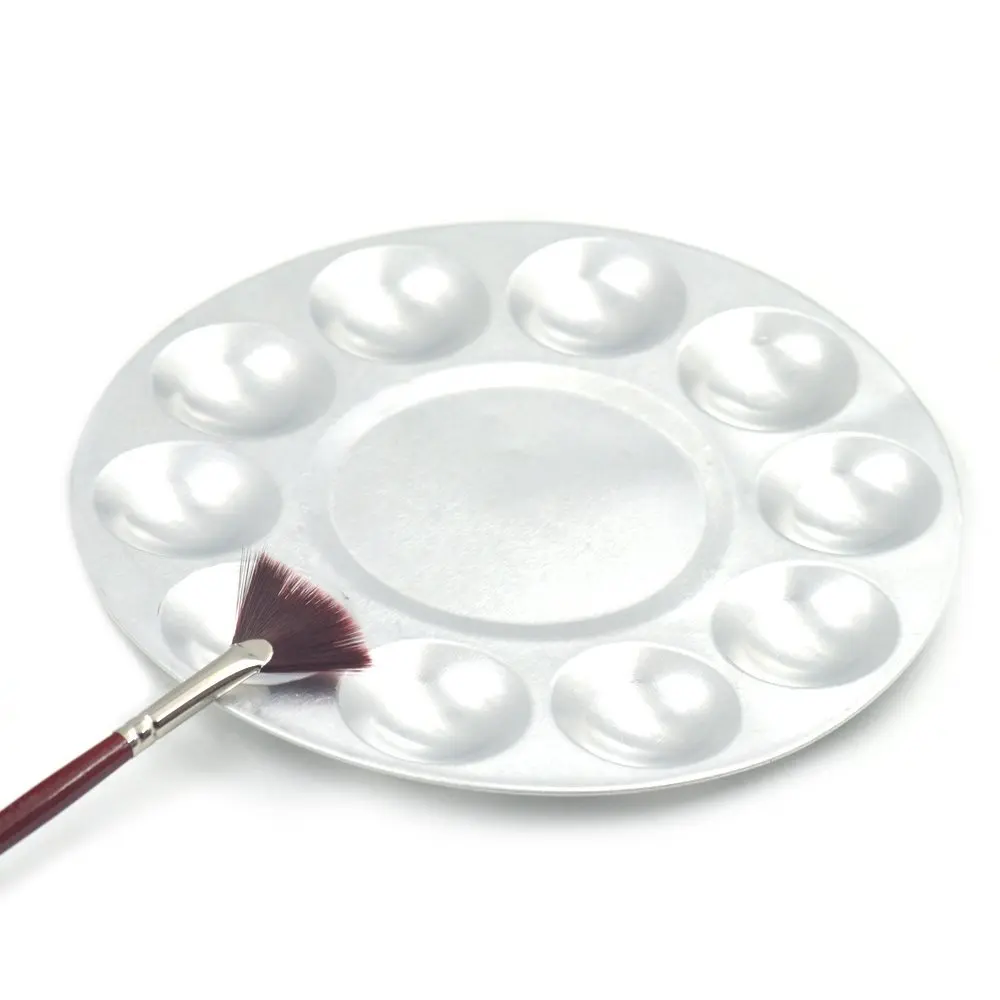 ELECOOL алюминий 6/10 ячеек косметическая палитра для макияжа основа BB крем лак для ногтей поднос для смешивания художника Акварельная палитра