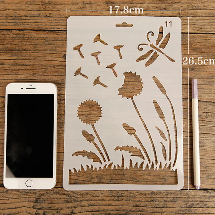 

Mix 24pcs/set B5 DIY Craft Layering Stencils for Painting Scrapbooking Stamp Big Size Embossing PP Card Template For Fabric/Wall