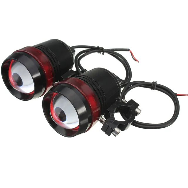 Pair 12V 30W Motorcycle Scooter LED Headlight Driving Fog Spot Light