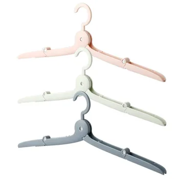 

4 PCS Portable Folding Clothes Hangers Clothes Drying Rack for Travel Home Camping Mini Non-Slip Clothes Shirts Sweaters Dress C