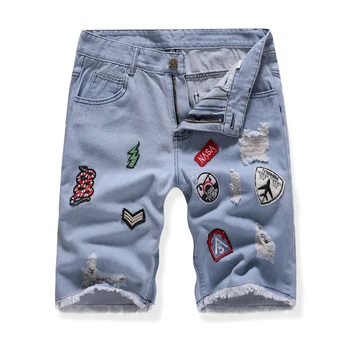 

Men's casual jeans shorts Men Short Pants Fashion 2019 In Summer